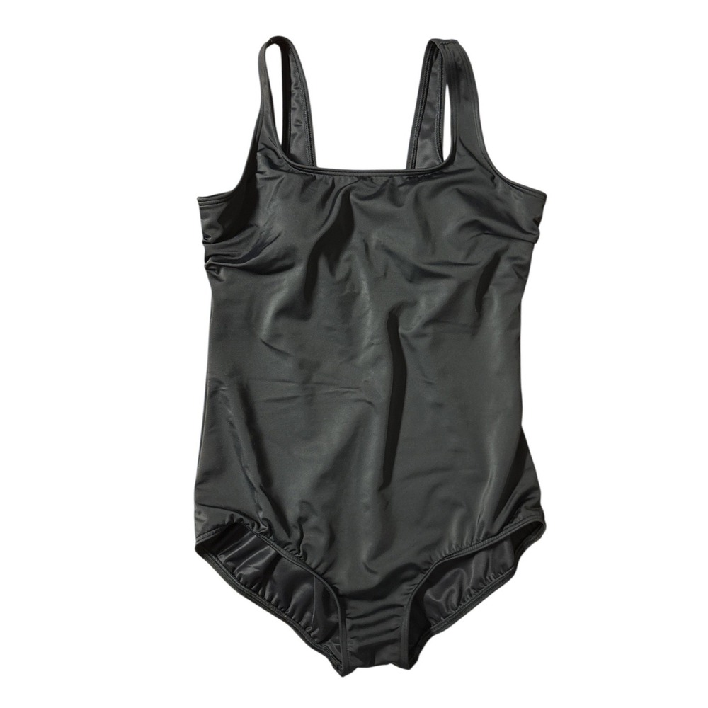 Lands End Womens Black One Piece‎ Swimsuit Lycra Xtra Life Petite 12P NWOT